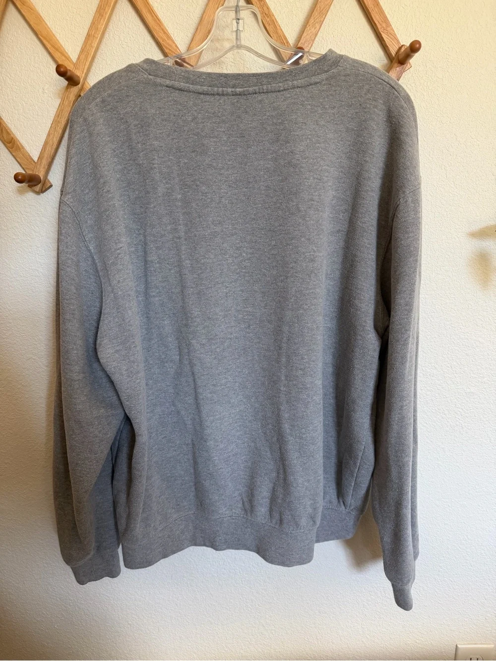 Colosseum Boise State Gray Crewneck with Blue and Orange Logo
